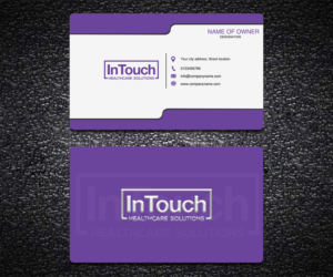 Design de Carte de Visite par Chanchal 2 pour InTouch Healthcare Solutions | Design : #19503274