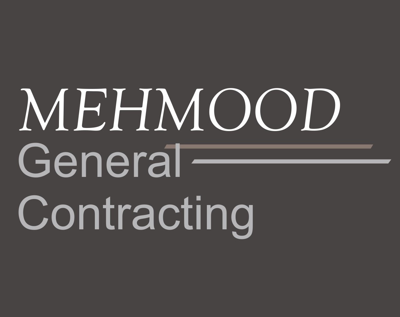 Logo Design for Mehmood General Contracting / MEHMOOD / MGCC by ...