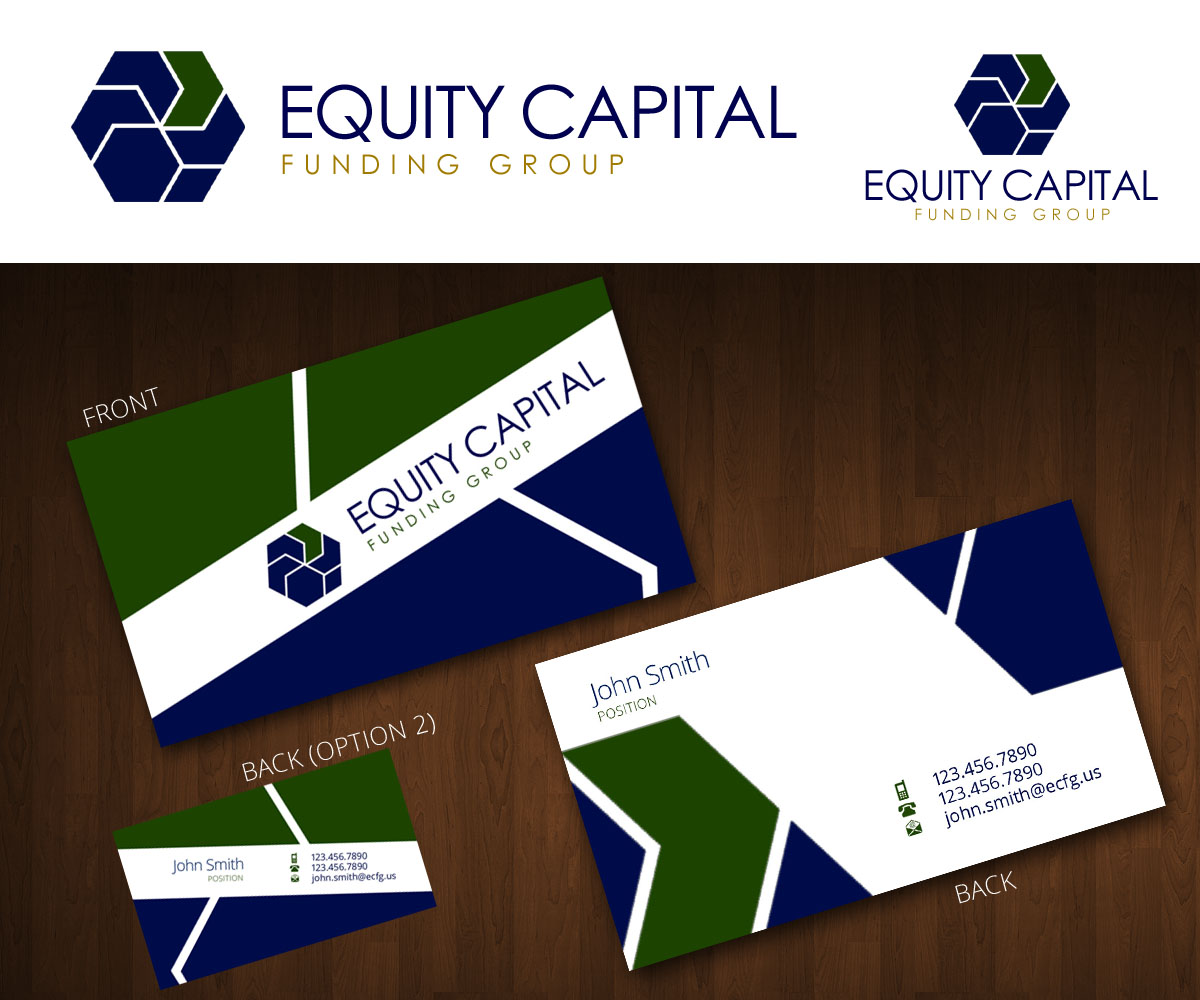 Diseño de Tarjeta de Presentación por ZETA para Equity Capital Funding Group, LLC | Diseño #2975372