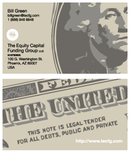 Business Card Design by Simon Hon for Equity Capital Funding Group, LLC | Design #2926139