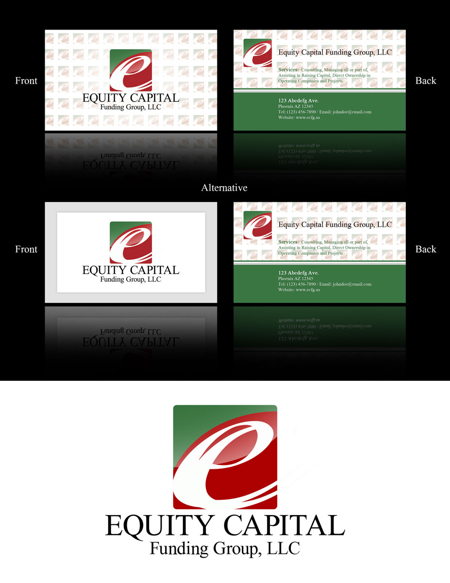 Business Card Design by jmesrine for Equity Capital Funding Group, LLC | Design #2887552