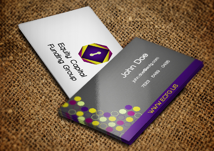 Business Card Design by LEE MING YAO for Equity Capital Funding Group, LLC | Design #2919565