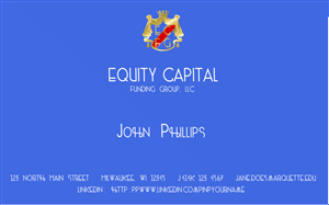 Business Card Design by Giovanni for Equity Capital Funding Group, LLC | Design: #2937616