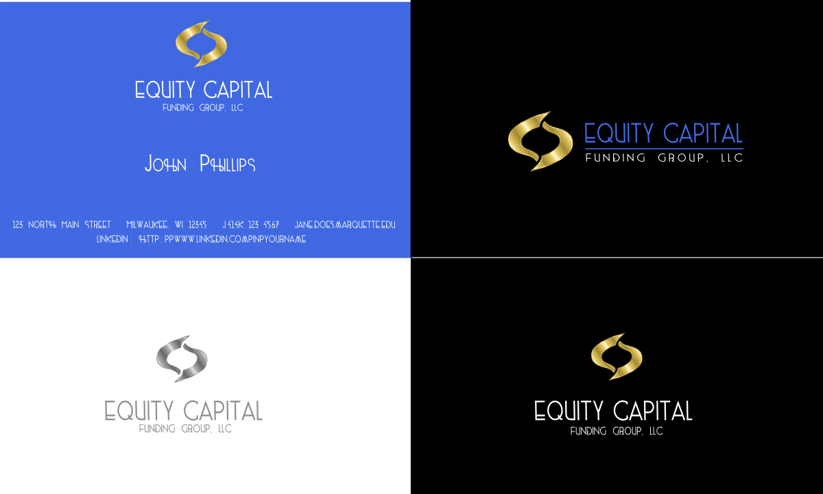 Business Card Design by Giovanni for Equity Capital Funding Group, LLC | Design #2943093