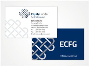 Business Card Design by mag wong for Equity Capital Funding Group, LLC | Design: #2947909