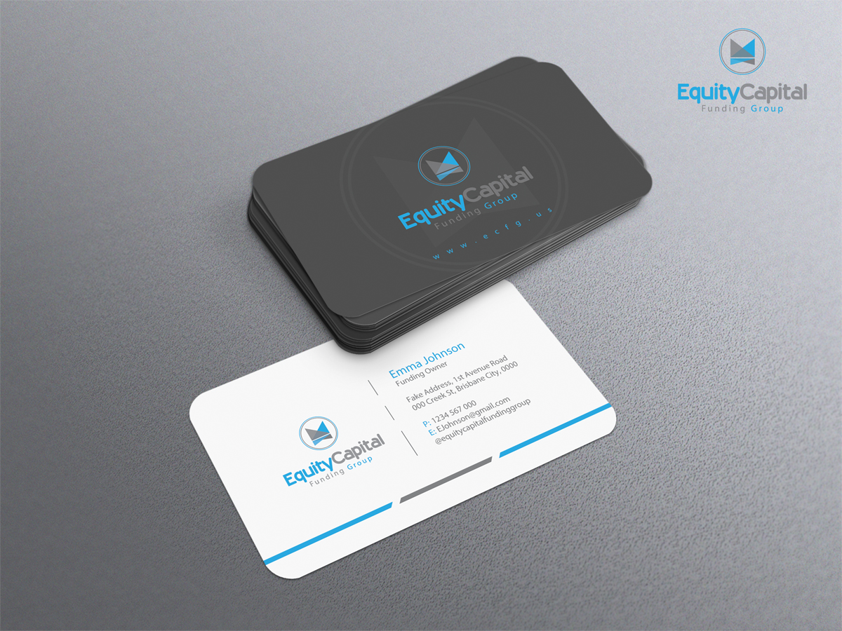 Business Card Design by diRtY.EMM for Equity Capital Funding Group, LLC | Design #2892044