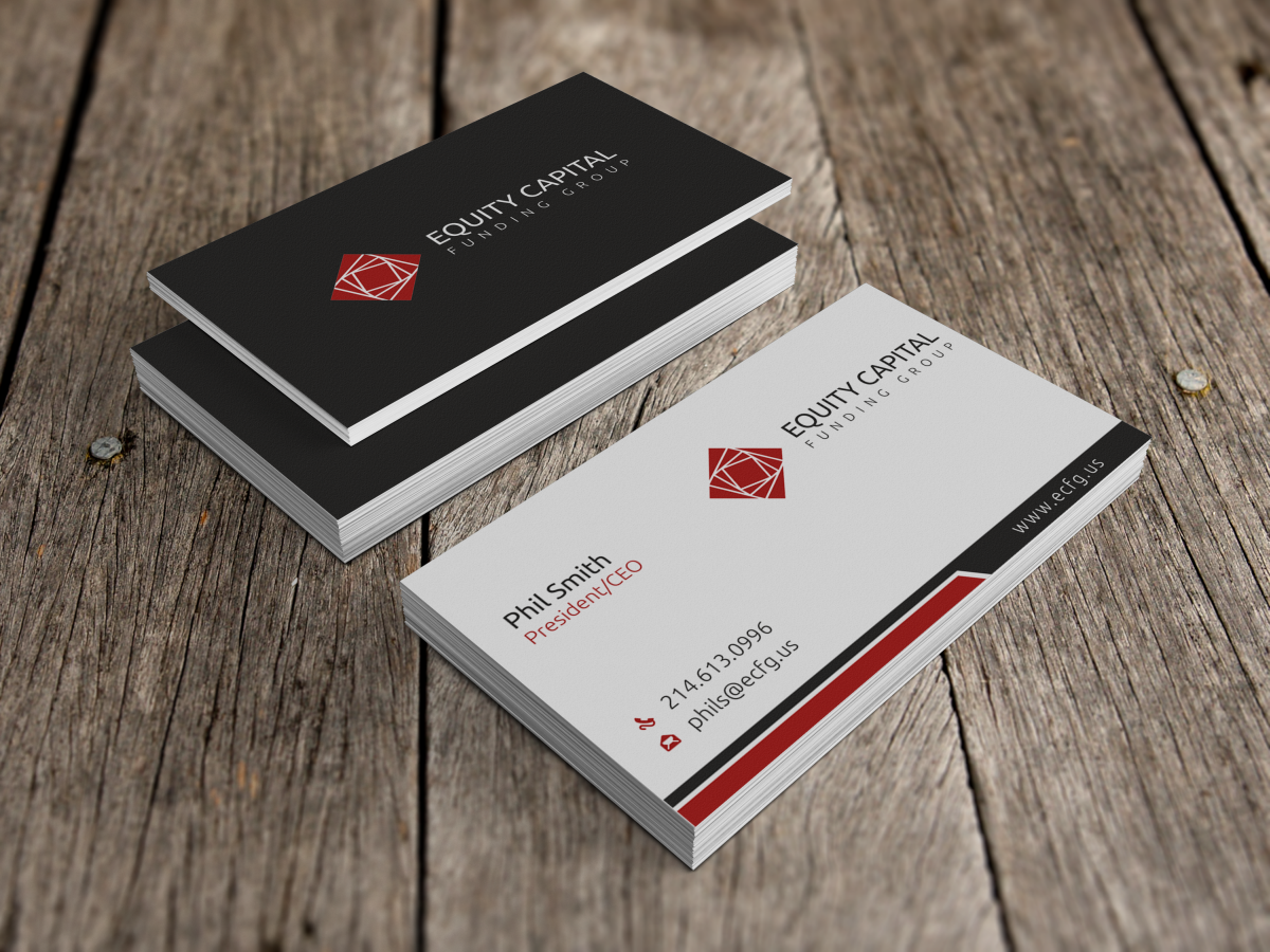 Visitenkarten-Design von HYPdesign für Equity Capital Funding Group, LLC | Design #2921586