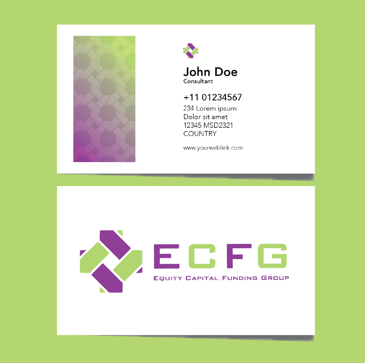 Business Card Design by Phuong Anh for Equity Capital Funding Group, LLC | Design #2906562