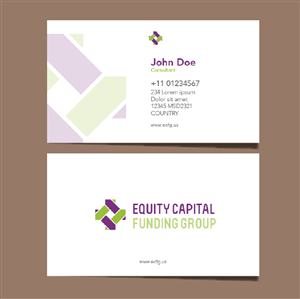 Business Card Design by Phuong Anh for Equity Capital Funding Group, LLC | Design: #2923604