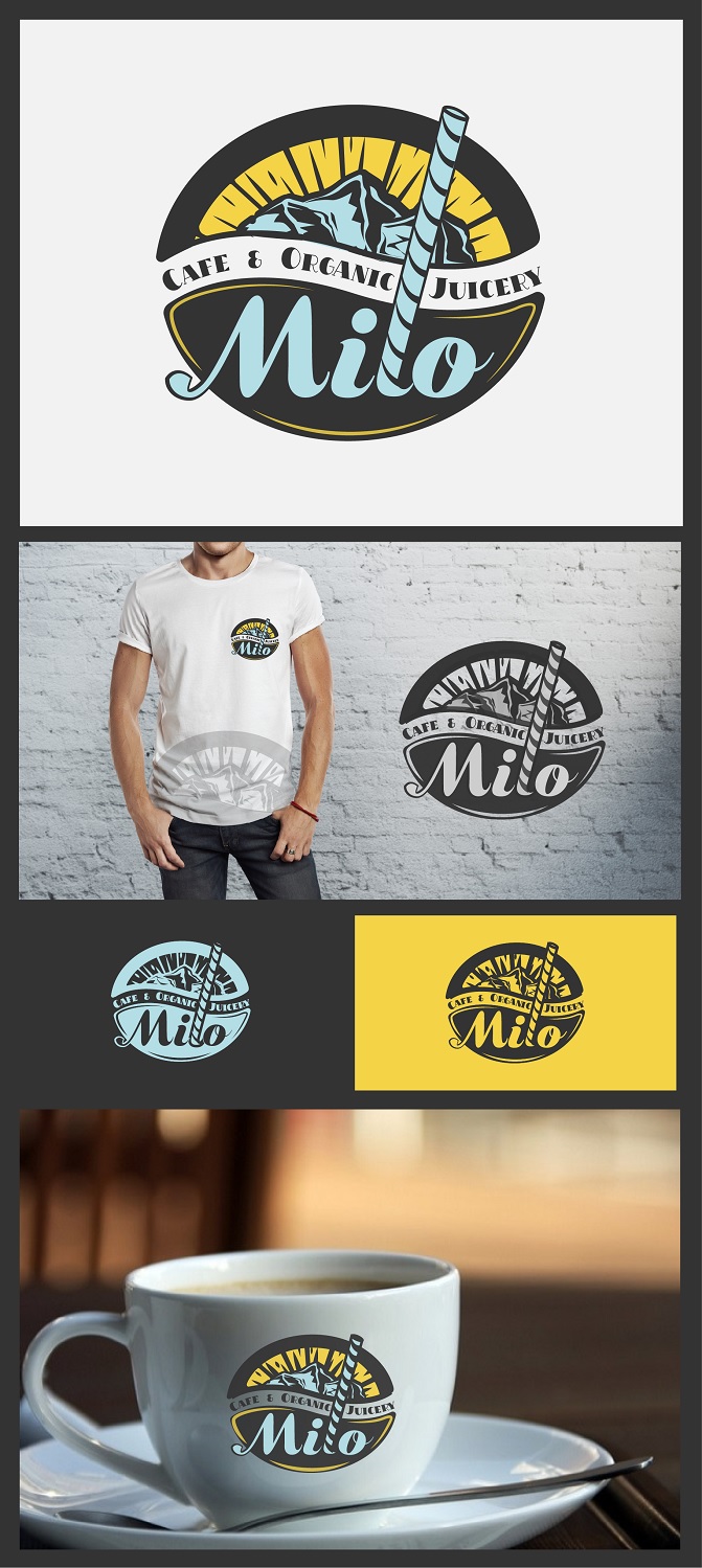 Logo Design by Kira Graphics for MILO Cafe & Organic Juicery  | Design #19570262