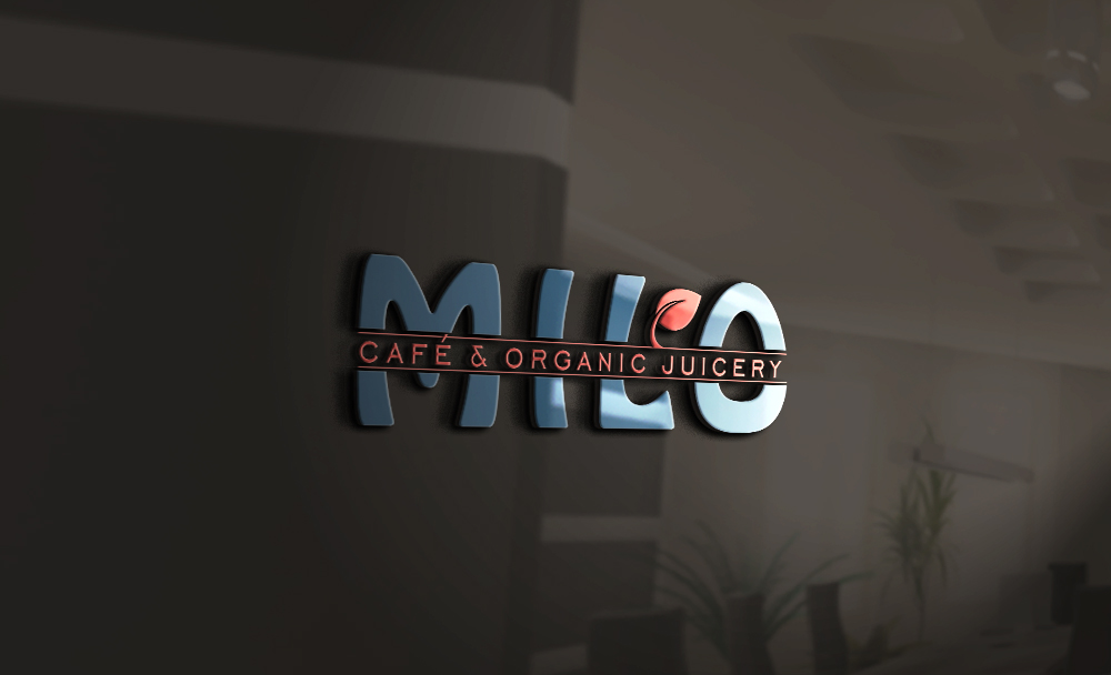 Logo Design by damian for MILO Cafe & Organic Juicery  | Design #19564220