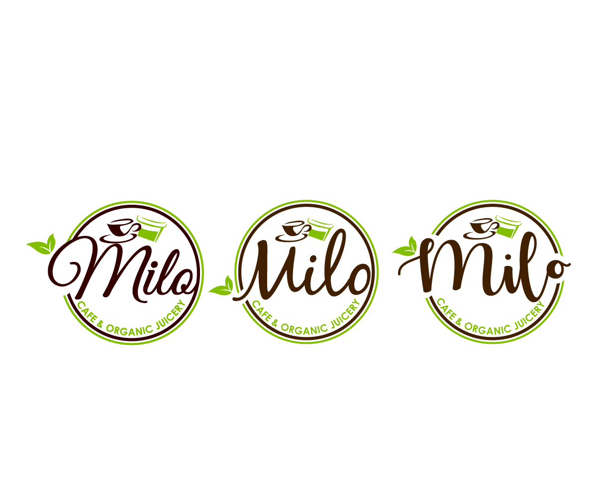 Logo Design by Anekaa for MILO Cafe & Organic Juicery  | Design #19576064
