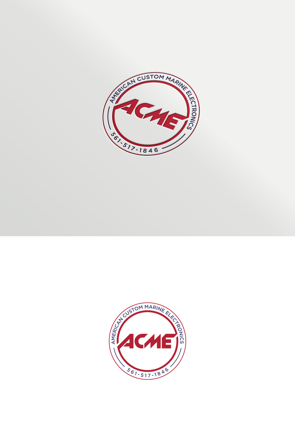 Logo Design by widodo for American Custom Marine Electronics  | Design #19455696