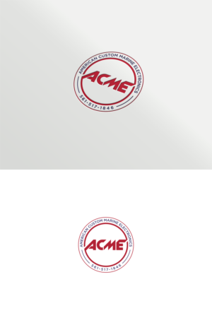 Logo Design by widodo for American Custom Marine Electronics  | Design: #19455696