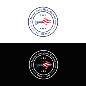 Logo Design by Logo Blox for American Custom Marine Electronics  | Design: #19462220