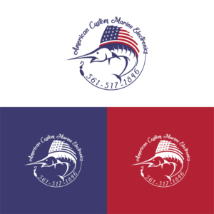 Logo Design by SGS.Design for American Custom Marine Electronics  | Design: #19464458
