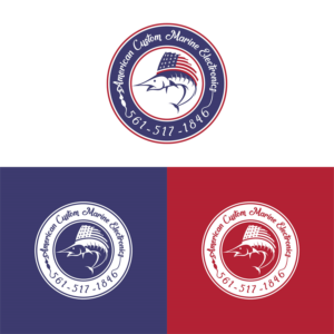 Logo Design by SGS.Design for American Custom Marine Electronics  | Design: #19464898
