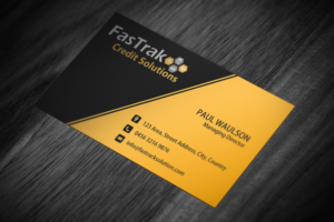 FasTrak Credit Solutions Business Card Design | Business Card Design by Owaisias