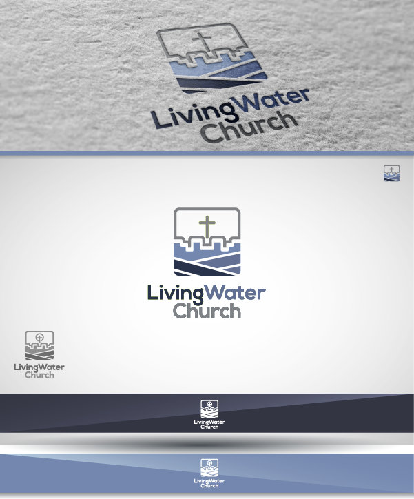 Logo Design by vhey for LIVING WATER CHURCH | Design #19470019