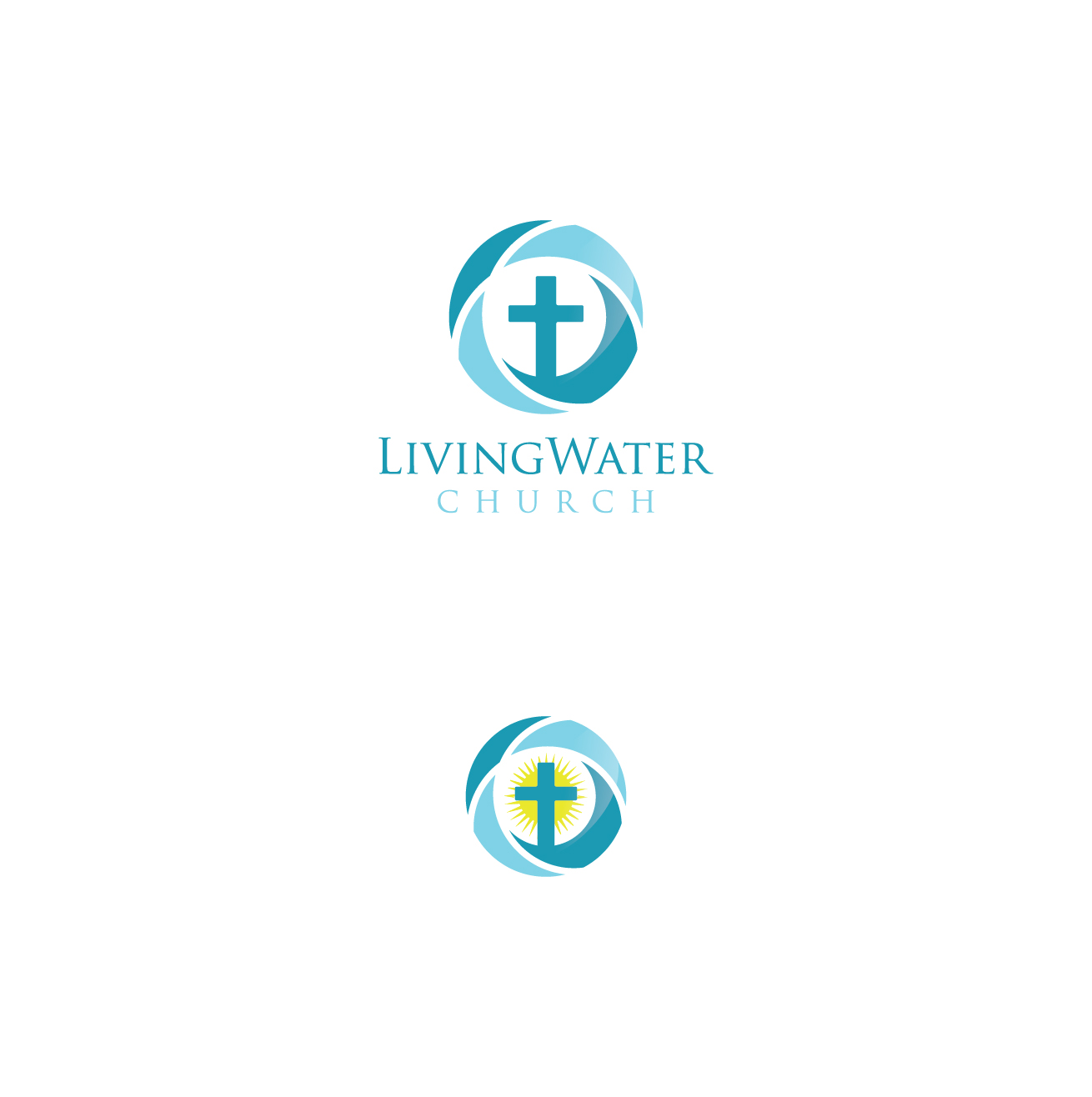 Logo Design by Ves-Boycheva for LIVING WATER CHURCH | Design #19458853