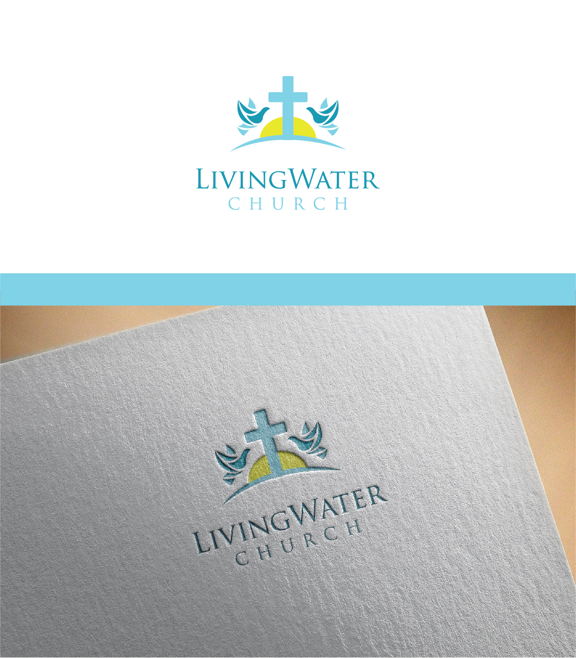 Logo-Design von Ves-Boycheva für LIVING WATER CHURCH | Design #19458857