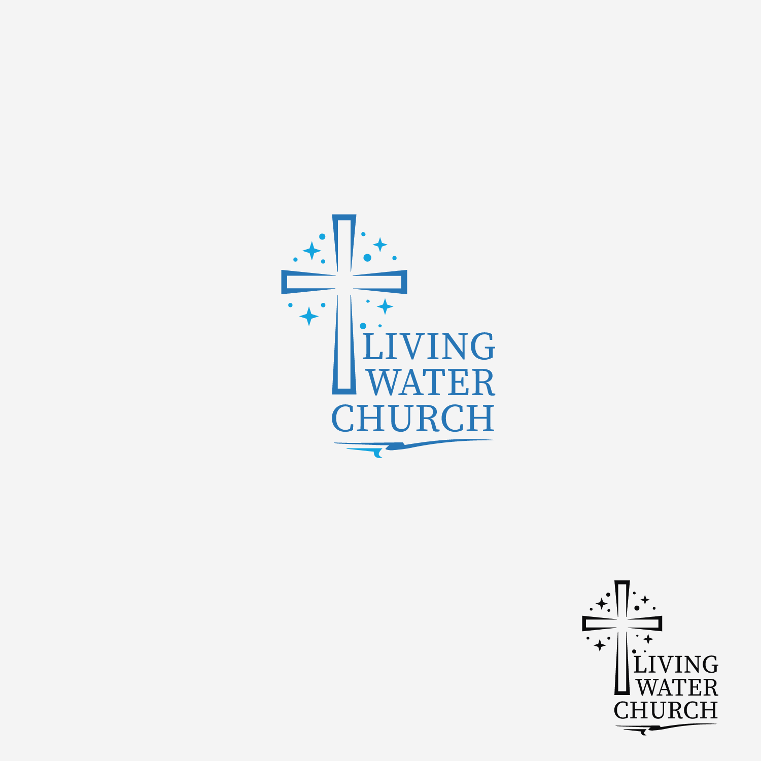 Logo Design by aabirk09 for LIVING WATER CHURCH | Design #19469971
