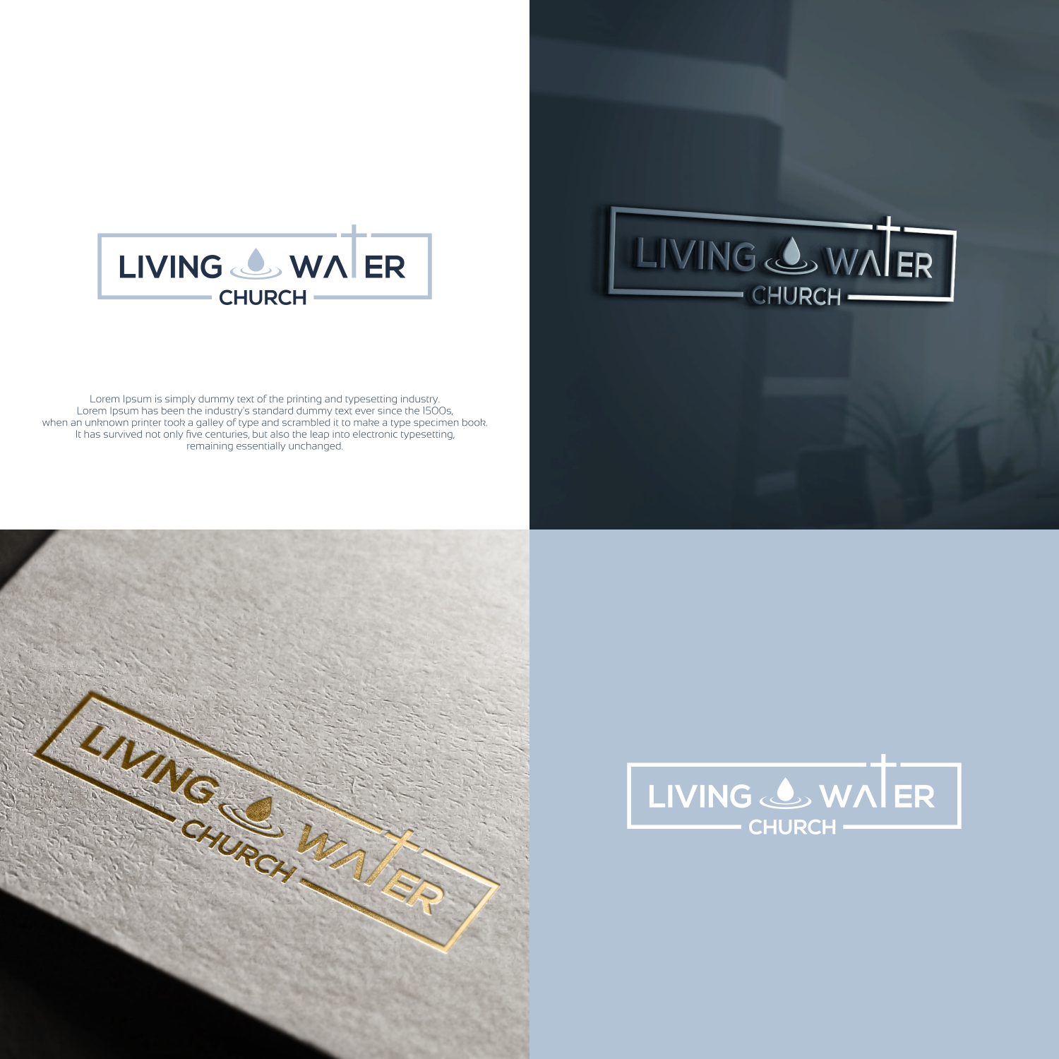Logo Design by untung bertubi-tubi for LIVING WATER CHURCH | Design #19725109