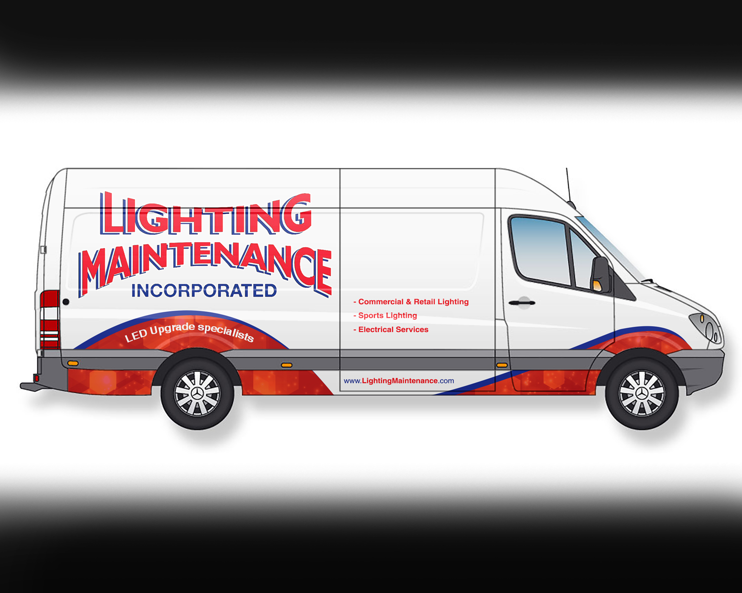 Diseño de Rotulación de Vehículo por RubelRir para Lighting Maintenance Inc | Diseño #19461352