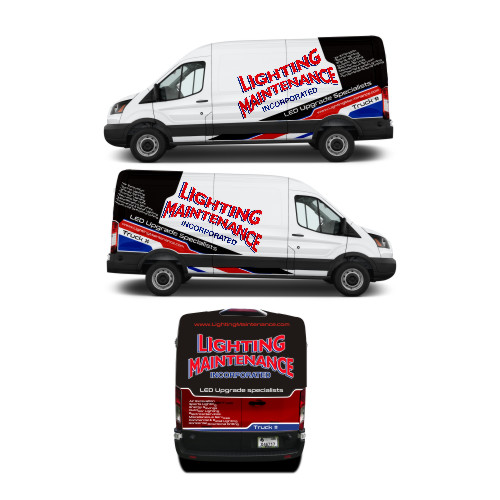 Diseño de Rotulación de Vehículo por DG+ para Lighting Maintenance Inc | Diseño #19460188