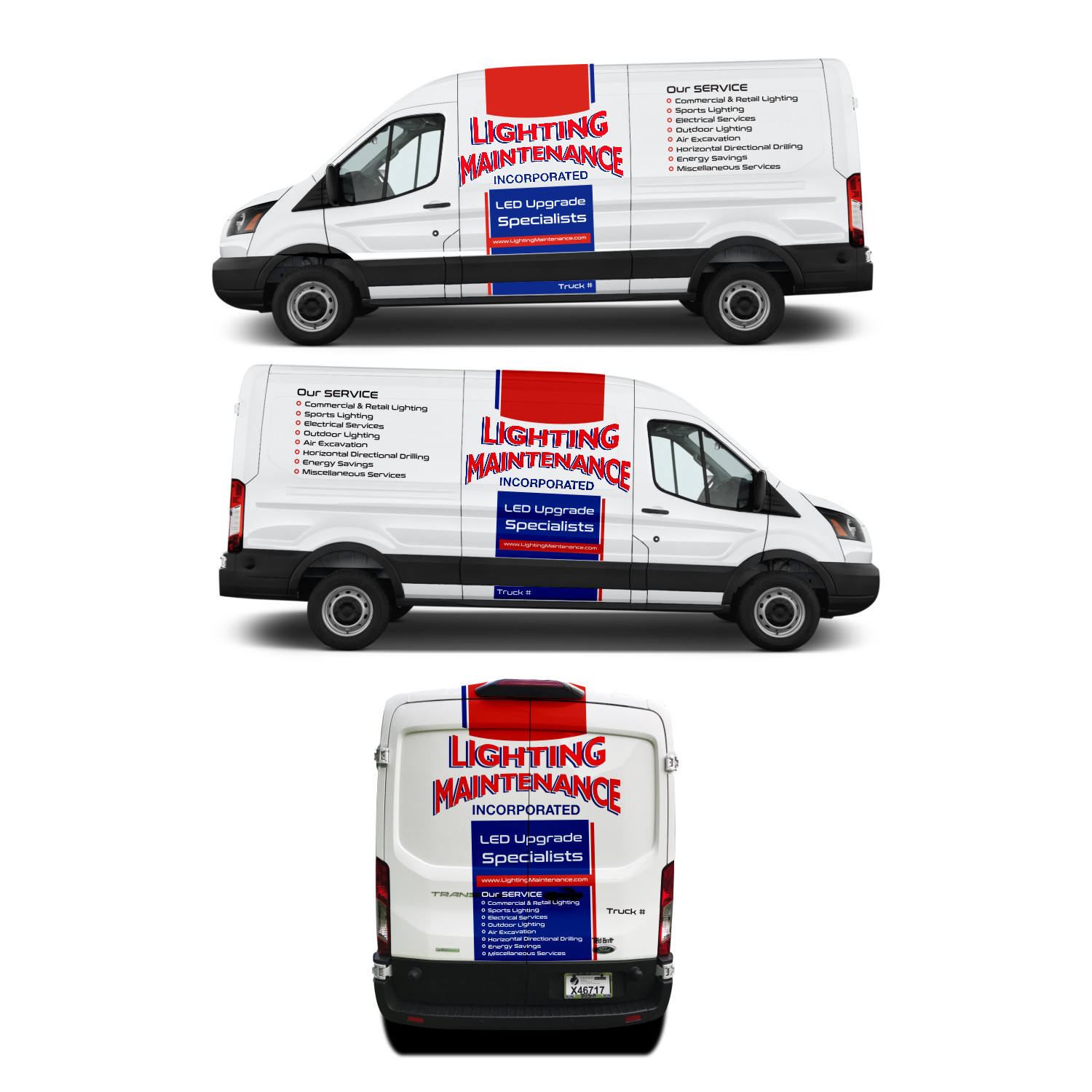 Car Wrap-Design von DG+ für Lighting Maintenance Inc | Design #19479574