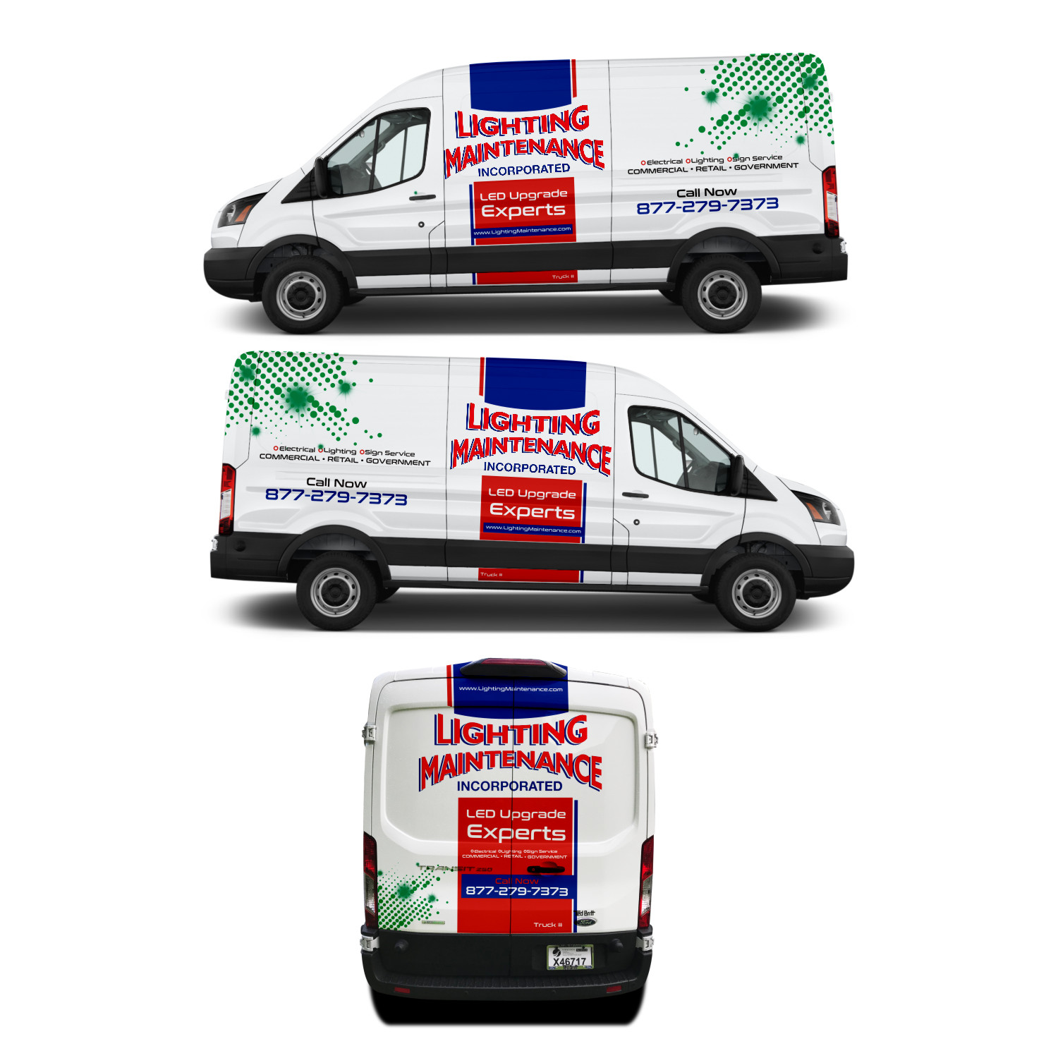 Car Wrap Design by DG+ for Lighting Maintenance Inc | Design #19489956