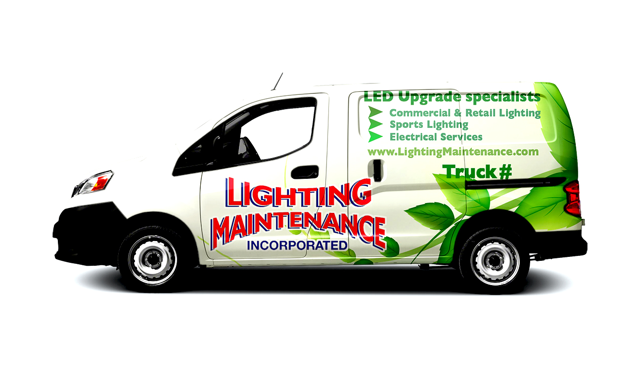Diseño de Rotulación de Vehículo por Kareem Afifi para Lighting Maintenance Inc | Diseño #19475055