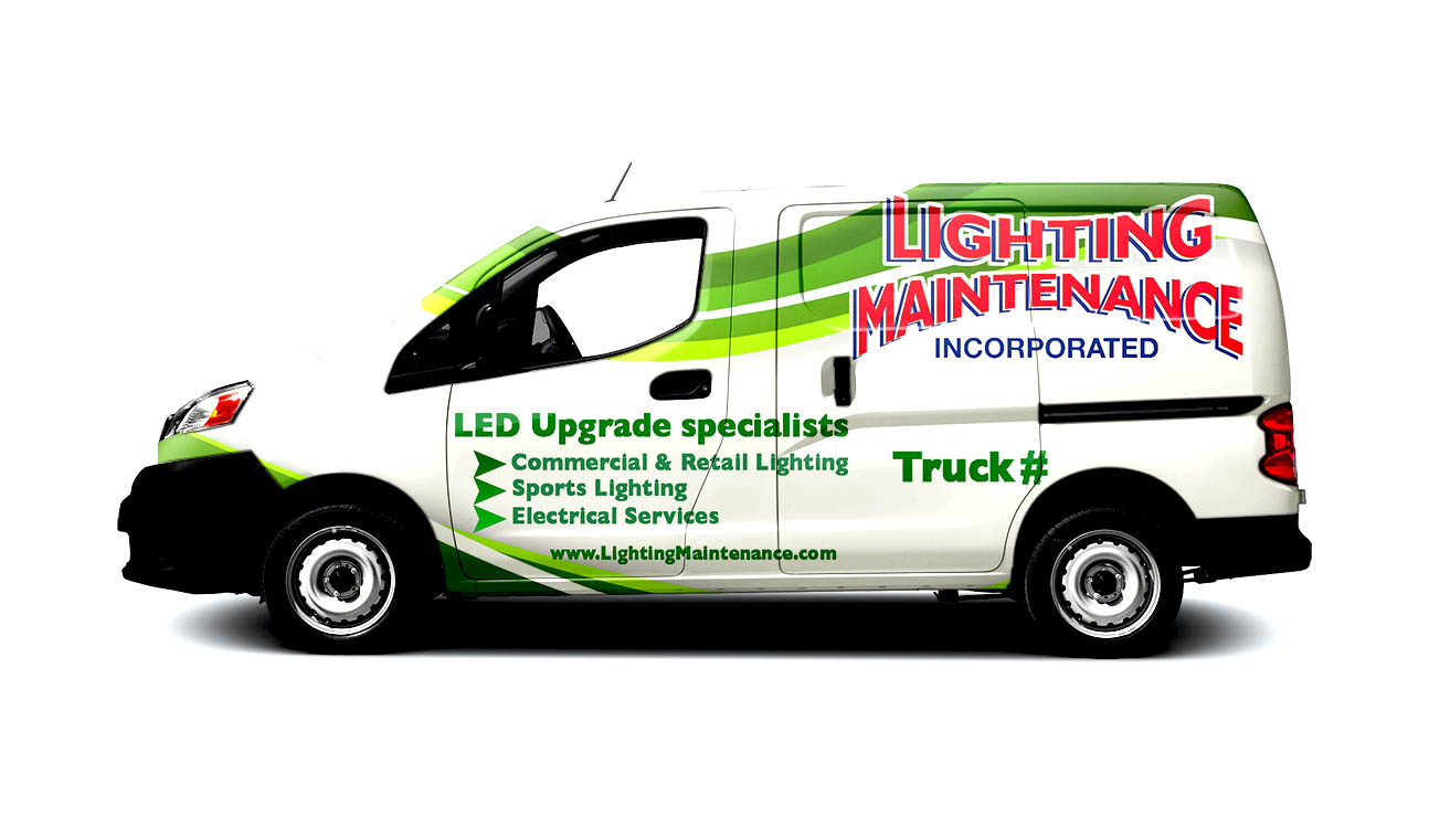 Diseño de Rotulación de Vehículo por Kareem Afifi para Lighting Maintenance Inc | Diseño #19479067