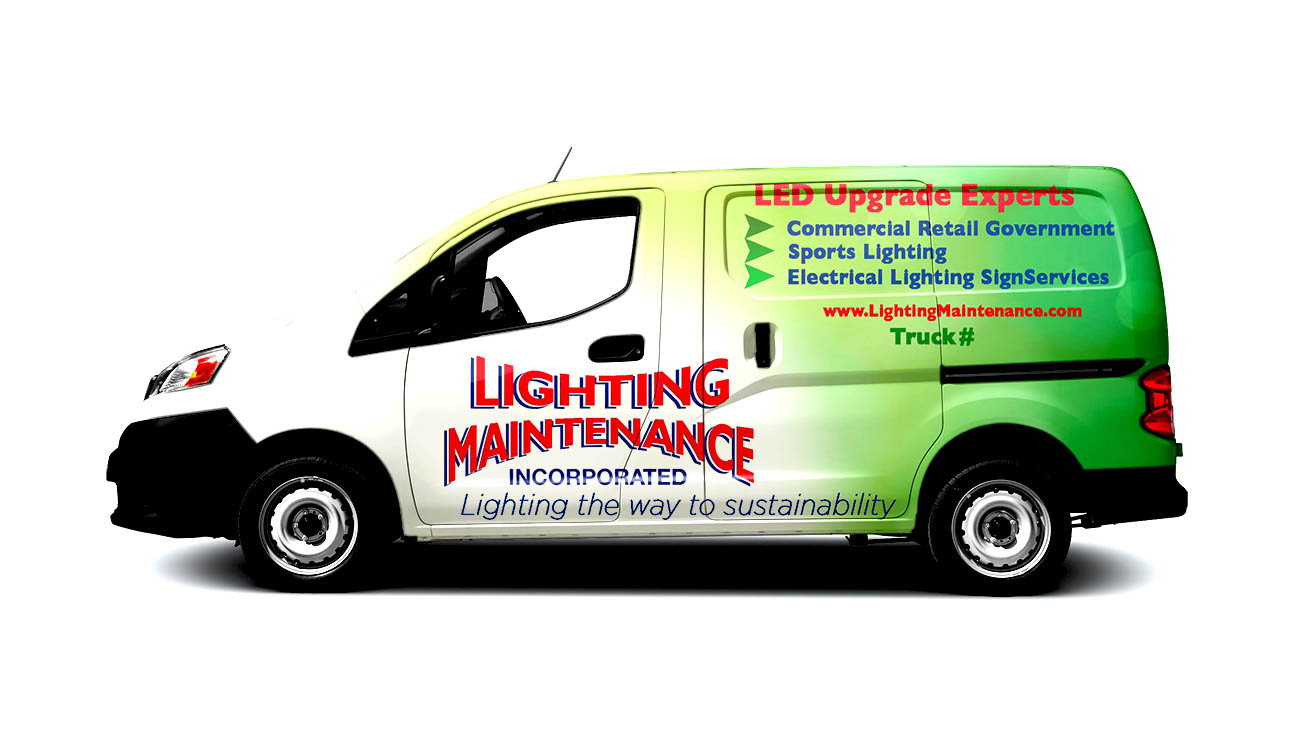 Diseño de Rotulación de Vehículo por Kareem Afifi para Lighting Maintenance Inc | Diseño #19489728