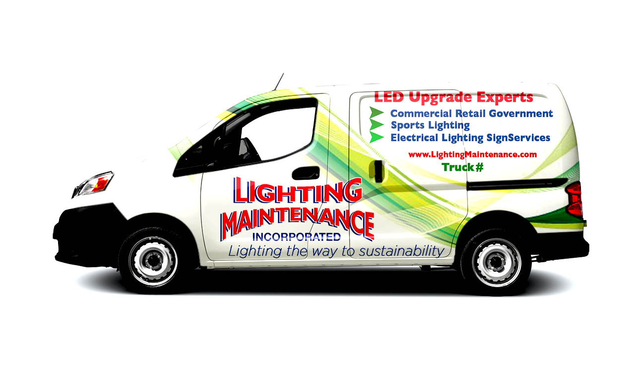 Diseño de Rotulación de Vehículo por Kareem Afifi para Lighting Maintenance Inc | Diseño #19489730