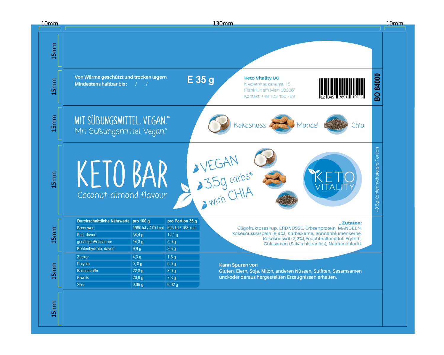 Packaging Design by chathurasoori for Keto Vitality UG (haftungsbeschränkt) | Design #19655383