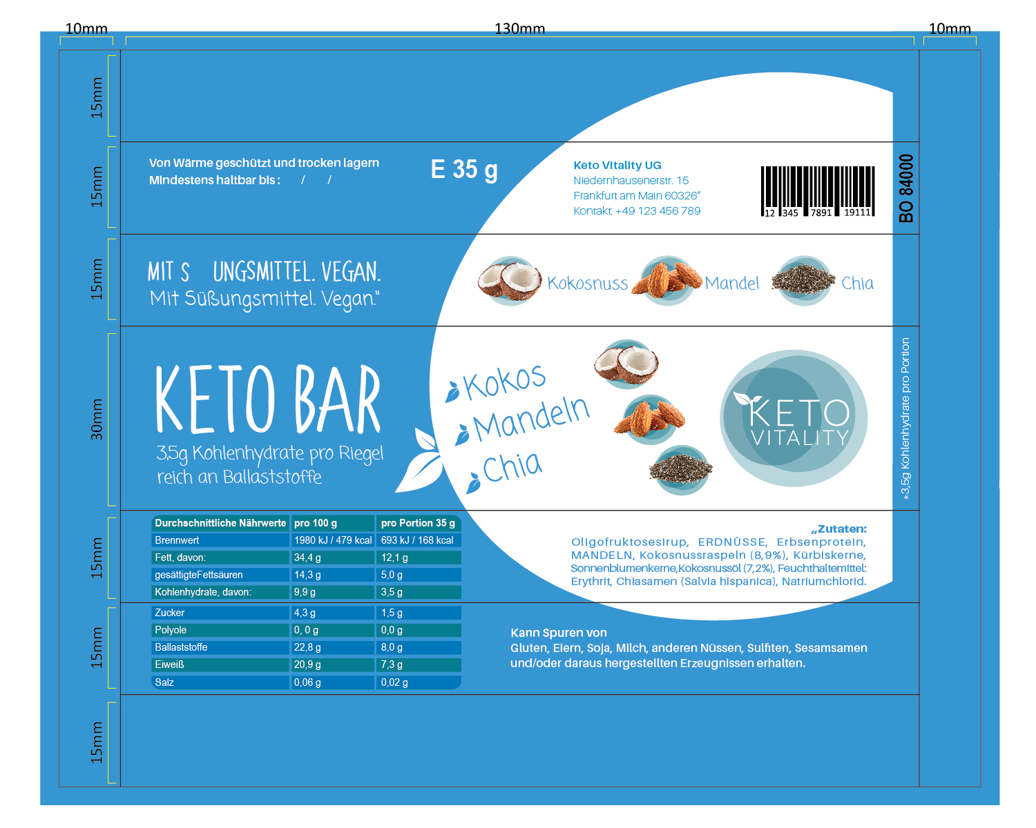 Packaging Design by chathurasoori for Keto Vitality UG (haftungsbeschränkt) | Design #19706421