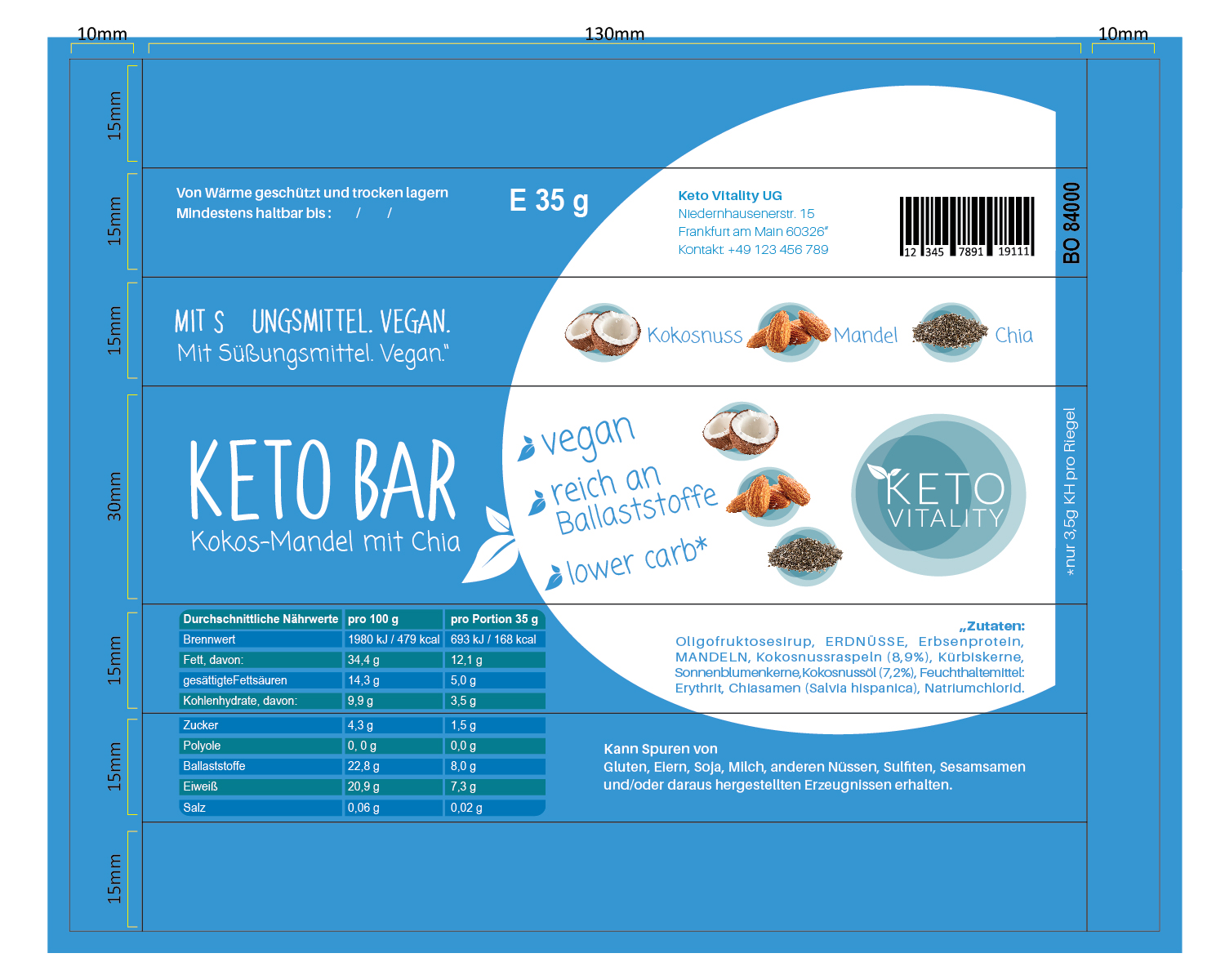 Packaging Design by chathurasoori for Keto Vitality UG (haftungsbeschränkt) | Design #19706422