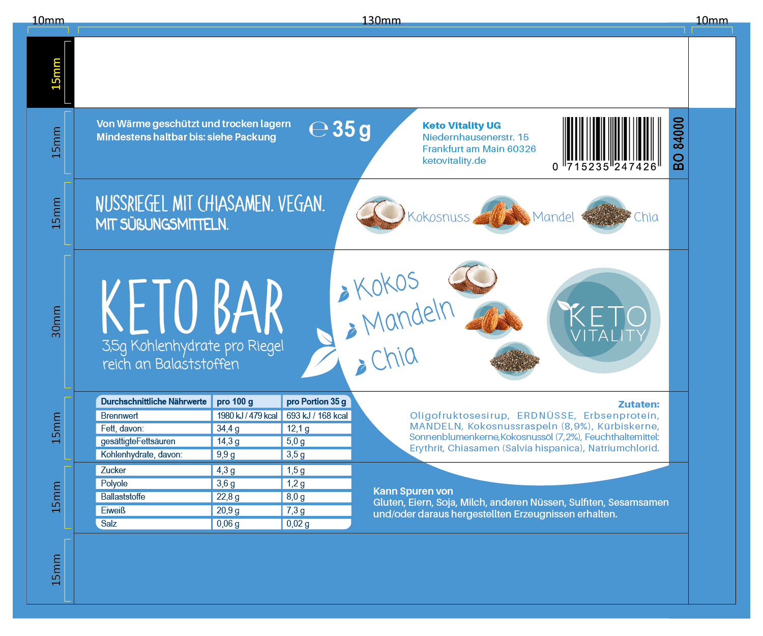 Packaging Design by chathurasoori for Keto Vitality UG (haftungsbeschränkt) | Design #19808188