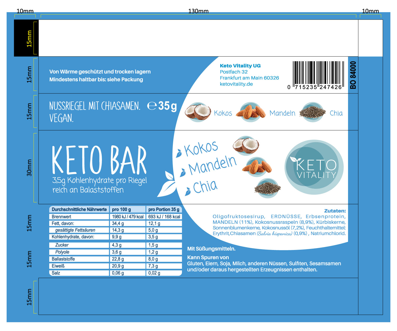 Packaging Design by chathurasoori for Keto Vitality UG (haftungsbeschränkt) | Design #19893940