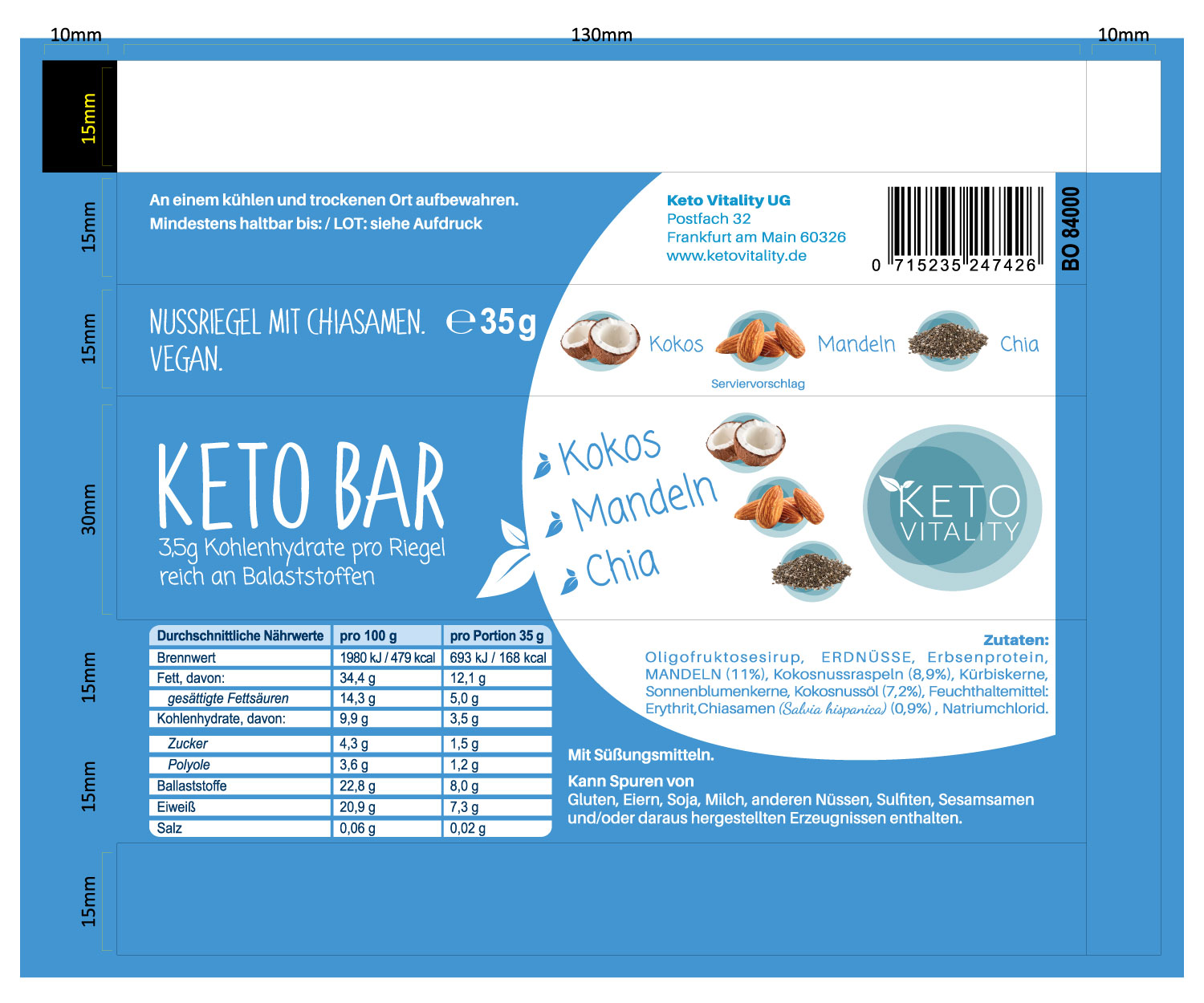 Packaging Design by chathurasoori for Keto Vitality UG (haftungsbeschränkt) | Design #19914235