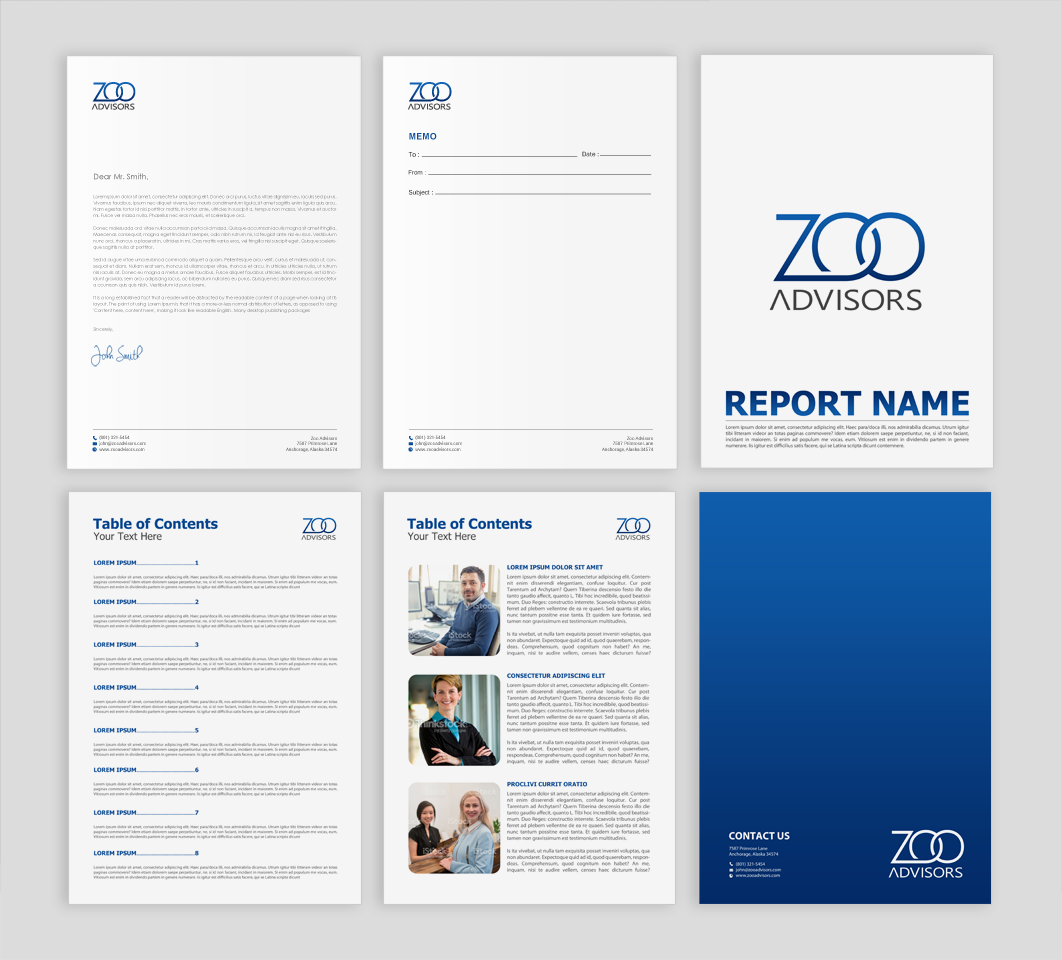 Diseño de Papelería por chandrayaan.creative para Zoo Advisors | Diseño #19493046