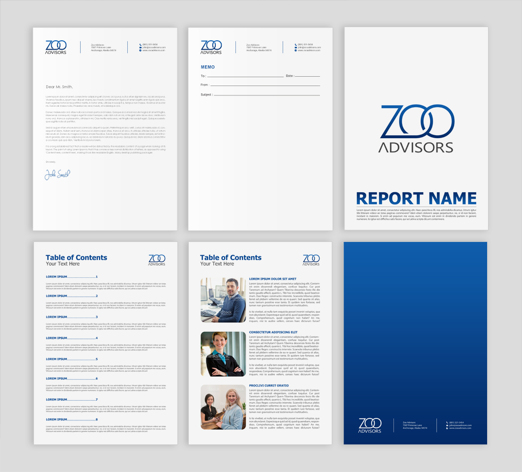 Stationery Design by chandrayaan.creative for Zoo Advisors | Design #19493471