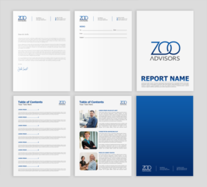 Stationary, memo and report templates for professional services company | Diseño de Papelería por chandrayaan.creative