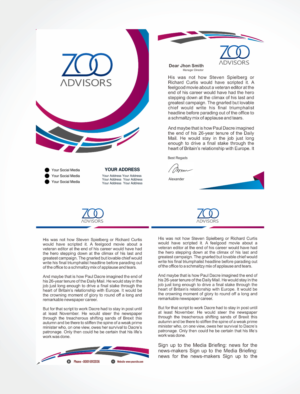 Stationery Design by Adeikhan for Zoo Advisors | Design: #19583783