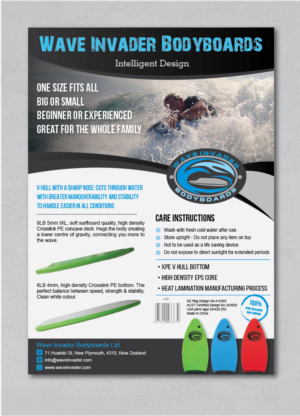Wave Invader Brochure/flyer POS Insert | Flyer-Design von alex989