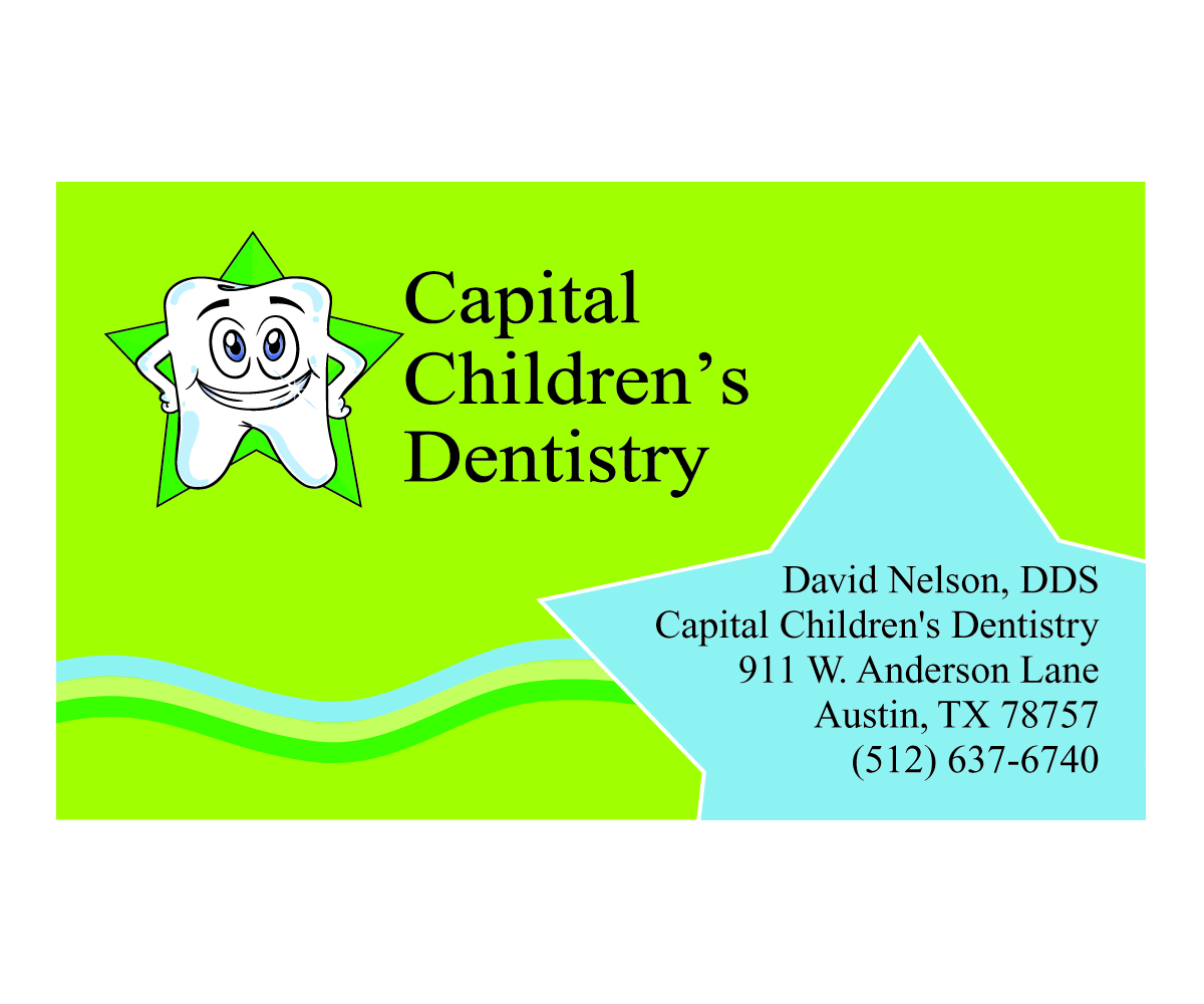 Business Card Design by JMR-Design for Capital Childrens Dentistry | Design #2887709