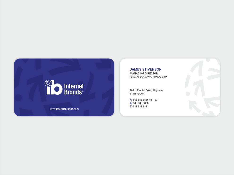 Business Card Design by Atvento Graphics for Internet Brands | Design #19470665