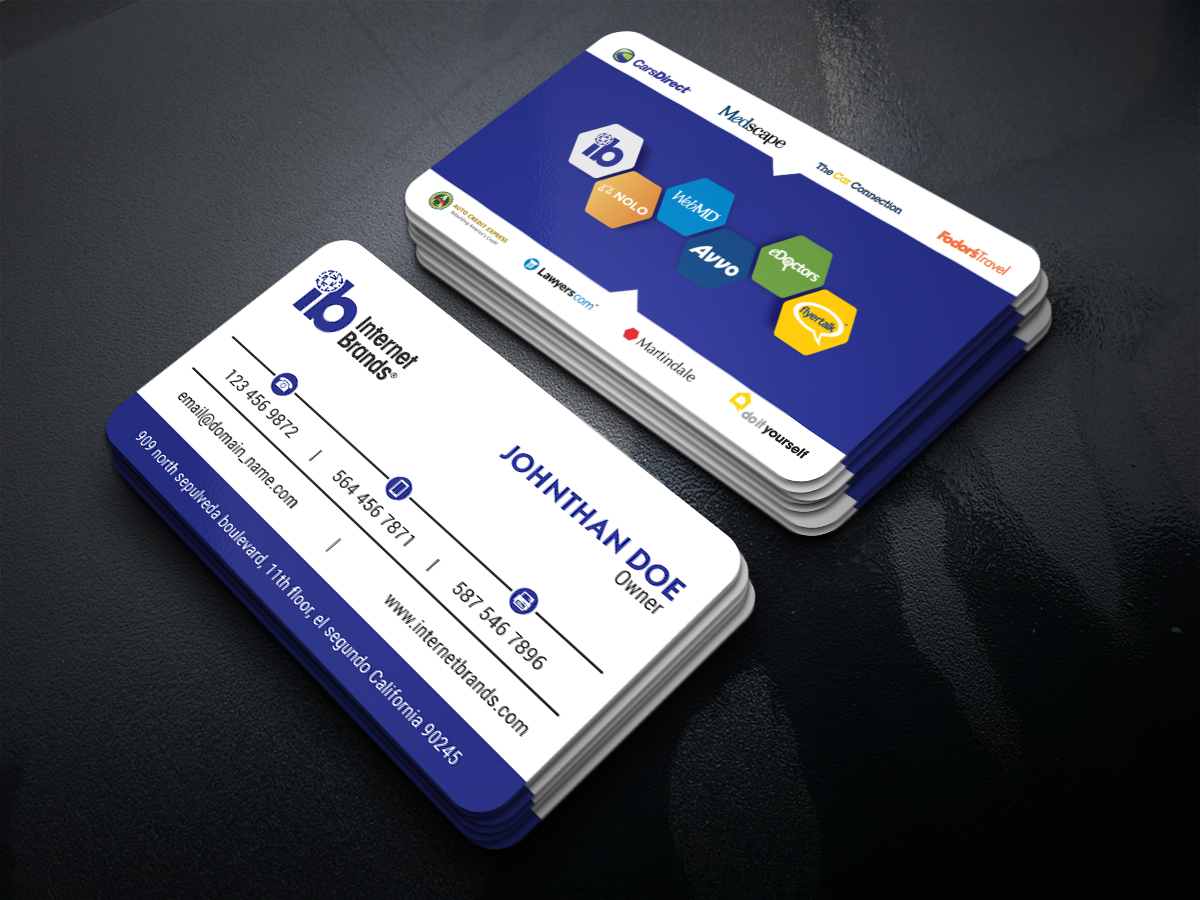 Business Card Design by JK18 for Internet Brands | Design: #19473488