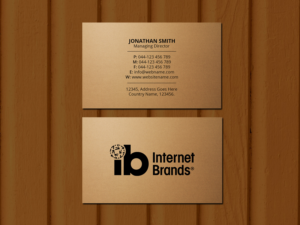 Diseño de Tarjeta de Presentación por Creations Box 2015 para Internet Brands | Diseño: #19470466